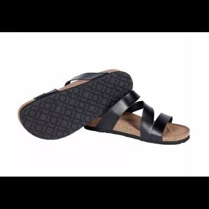 NEW Skechers Women's Arch Comfort Sandals w Luxe Foam Black size 6